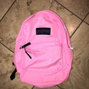 Hot pink jansport backpack